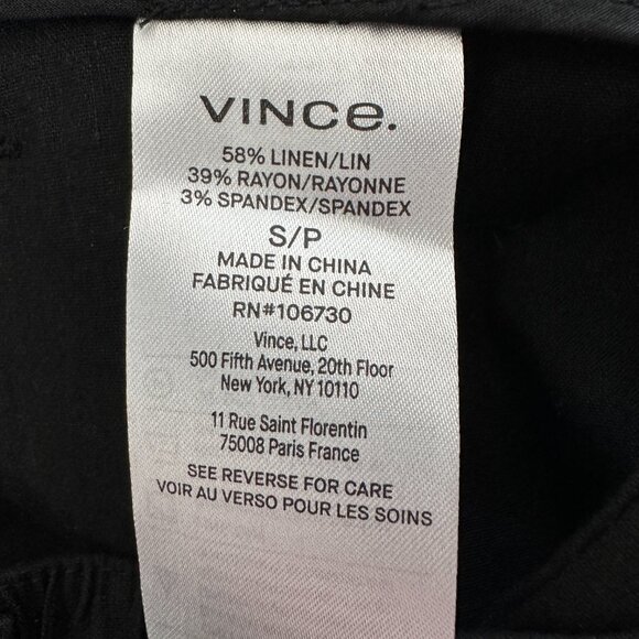 Vince Belted Linen-Blend Pants - Picture 11 of 13